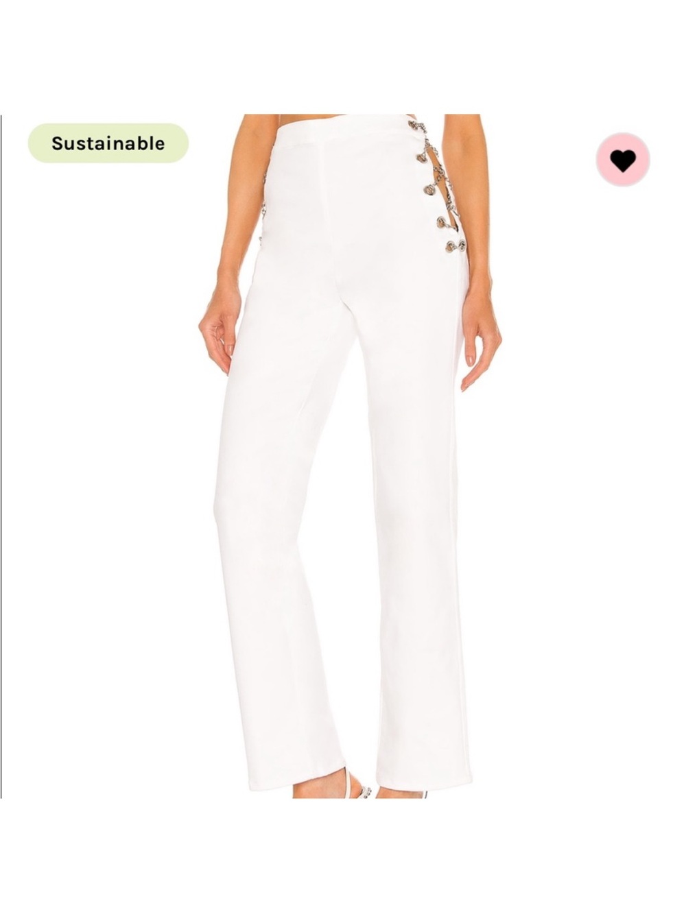 NWT EB denim chain pants / size XS
